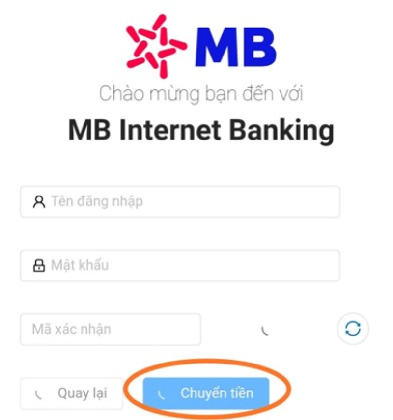 chuyển tiền internet banking M88
